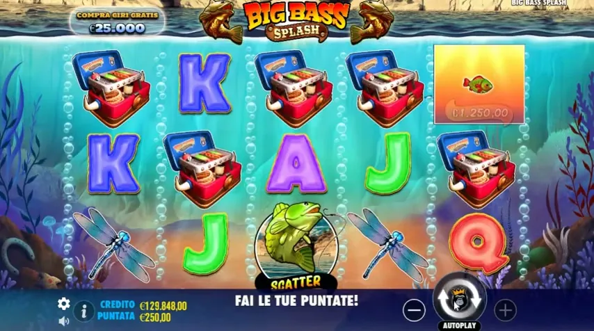 Big Bass Splash, tragaperras en casino con licencia