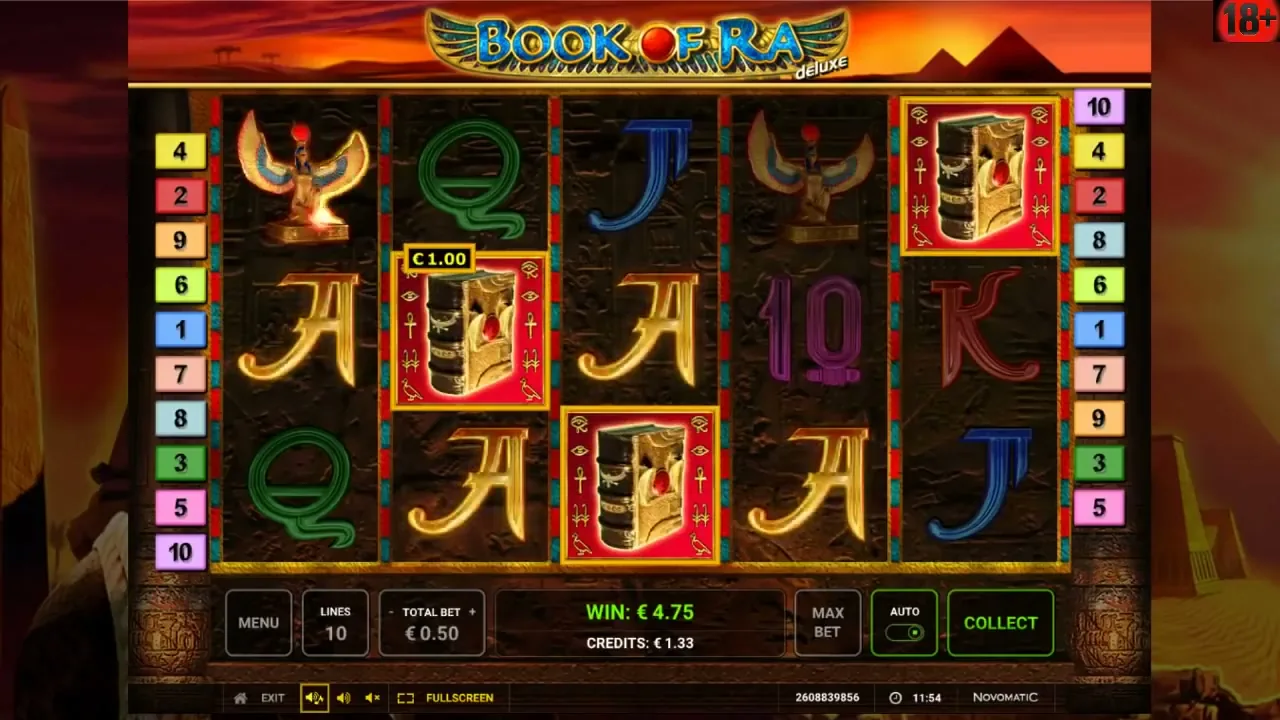 Book of Ra, tragaperras en casino con licencia