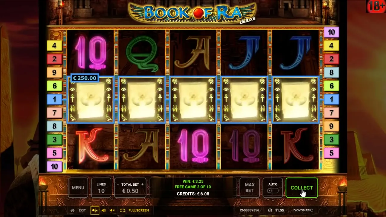 Book of Ra, tragaperras en casino con licencia
