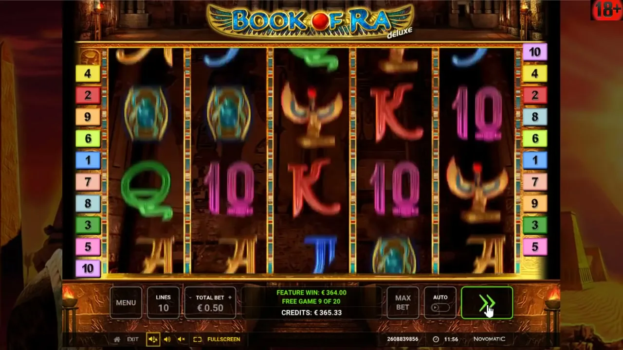 Book of Ra, tragaperras en casino con licencia
