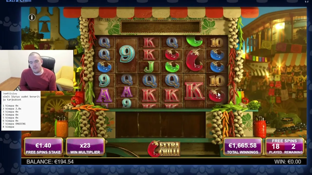 Extra Chilli, tragaperras en casino con licencia
