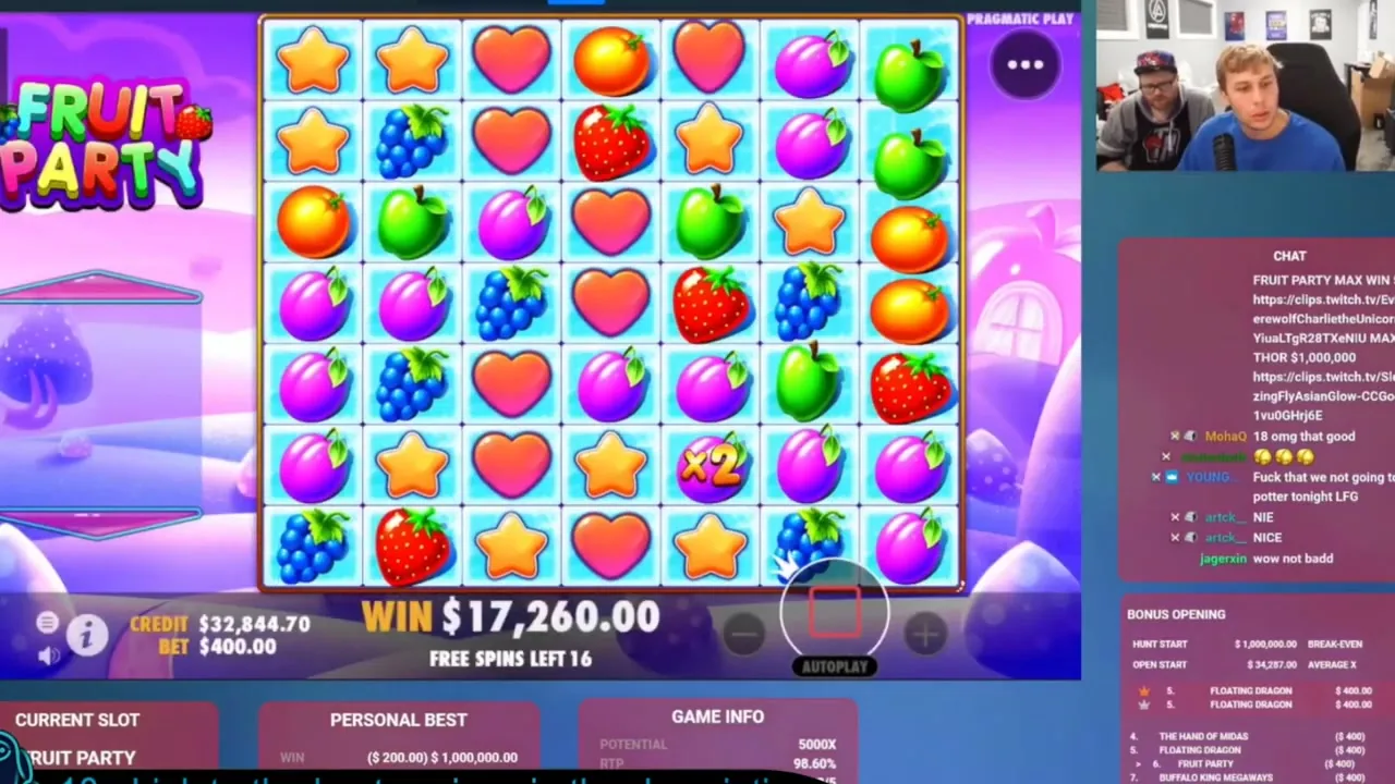 Fruit Party, tragaperras en casino con licencia