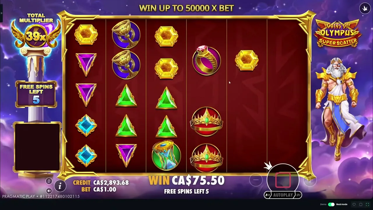 Gates of Olympus, tragaperras en casino con licencia