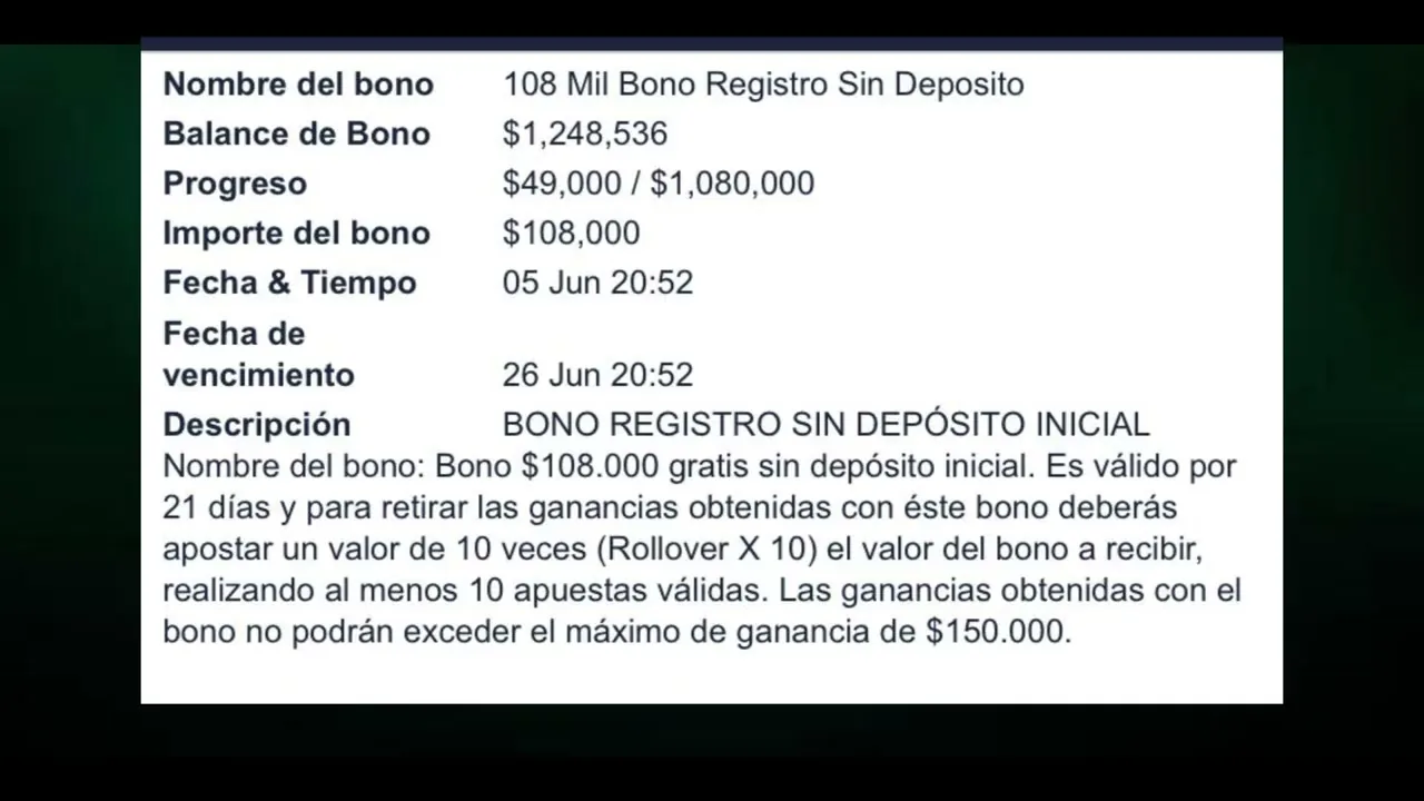 bono sin deposito: casinos online en España