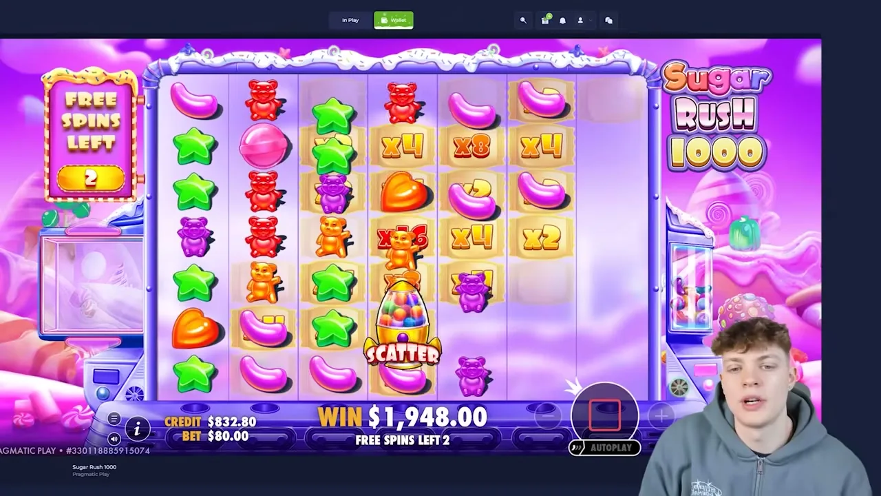 Sugar Rush, tragaperras en casino con licencia