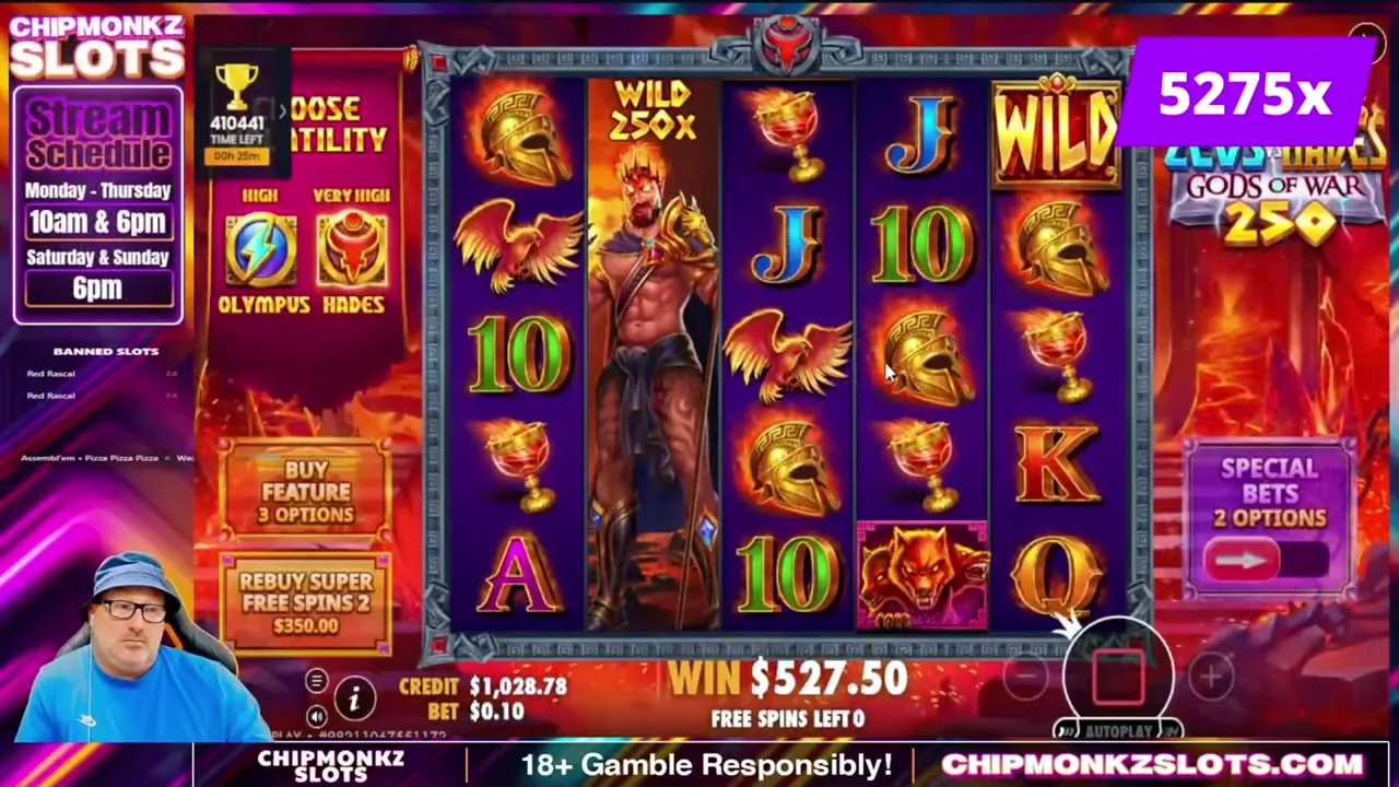 Zeus vs Hades, tragaperras en casino con licencia